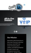 How sonicvoip.com looks like on a mobile device such as an iPhone.