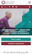 How sonoraquest.com looks like on a mobile device such as an iPhone.
