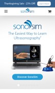 How sonosim.com looks like on a mobile device such as an iPhone.