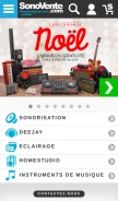 How sonovente.com looks like on a mobile device such as an iPhone.