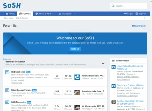 How sonsofsamhorn.net looks like on a tablet such as an iPad.