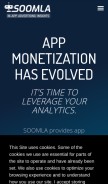 How soom.la looks like on a mobile device such as an iPhone.