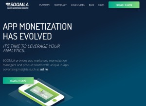 How soom.la looks like on a tablet such as an iPad.