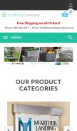 How soothingwalls.com looks like on a mobile device such as an iPhone.