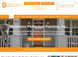 How soperfectpaint.com looks like on a tablet such as an iPad.