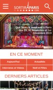 How sortiraparis.com looks like on a mobile device such as an iPhone.