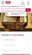 How sos-accessoire.com looks like on a mobile device such as an iPhone.