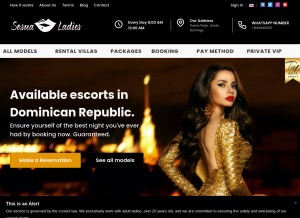 How sosualadies.com looks like on a tablet such as an iPad.