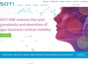 How soti.net looks like on a tablet such as an iPad.