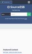 How sourceesb.com looks like on a mobile device such as an iPhone.