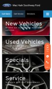 How southwayford.com looks like on a mobile device such as an iPhone.