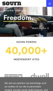 How sovrn.com looks like on a mobile device such as an iPhone.
