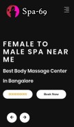 How spa69.in looks like on a mobile device such as an iPhone.