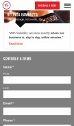 How spabiz.net looks like on a mobile device such as an iPhone.