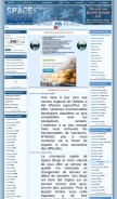 How space-blogs.com looks like on a mobile device such as an iPhone.