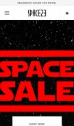 How space23.it looks like on a mobile device such as an iPhone.
