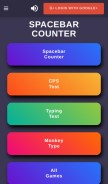 How spacebarcounter.org looks like on a mobile device such as an iPhone.