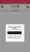 How spacenk.com looks like on a mobile device such as an iPhone.