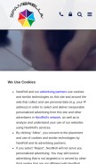 How spambrella.com looks like on a mobile device such as an iPhone.