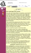 How spamgourmet.com looks like on a mobile device such as an iPhone.