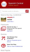 How spanishcentral.com looks like on a mobile device such as an iPhone.