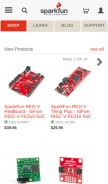 How sparkfun.com looks like on a mobile device such as an iPhone.