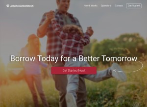 How sparning.com looks like on a tablet such as an iPad.