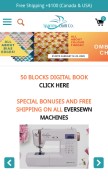 How sparrowquiltco.com looks like on a mobile device such as an iPhone.