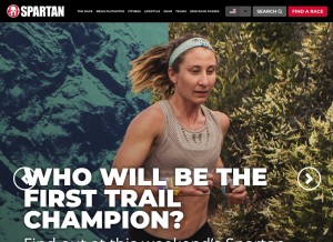 How spartan.com looks like on a tablet such as an iPad.