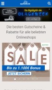 How sparwelt.de looks like on a mobile device such as an iPhone.
