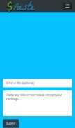 How spaste.com looks like on a mobile device such as an iPhone.