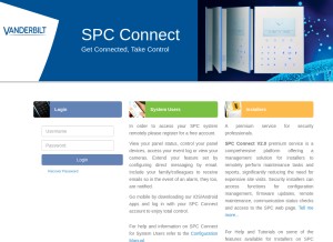 How spcconnect.com looks like on a tablet such as an iPad.