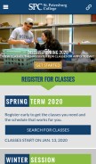 How spcollege.edu looks like on a mobile device such as an iPhone.