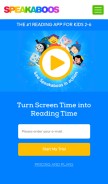 How speakaboos.com looks like on a mobile device such as an iPhone.