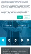 How speareducation.com looks like on a mobile device such as an iPhone.