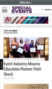How specialevents.com looks like on a mobile device such as an iPhone.