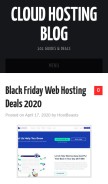 How specialhostingdiscount.com looks like on a mobile device such as an iPhone.