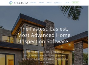 How spectora.com looks like on a tablet such as an iPad.