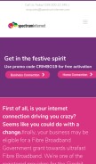How spectruminternet.com looks like on a mobile device such as an iPhone.