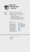 How spectrumphotographic.com looks like on a mobile device such as an iPhone.
