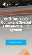 How spedtrack.com looks like on a mobile device such as an iPhone.