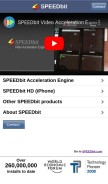 How speedbit.com looks like on a mobile device such as an iPhone.