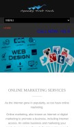 How speedywebtech.com looks like on a mobile device such as an iPhone.