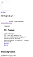 How spencers.in looks like on a mobile device such as an iPhone.