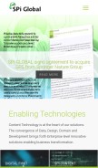 How spi-global.com looks like on a mobile device such as an iPhone.