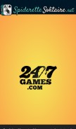 How spiderettesolitaire.net looks like on a mobile device such as an iPhone.