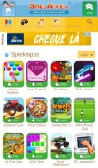 How spielaffe.de looks like on a mobile device such as an iPhone.