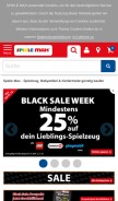 How spielemax.de looks like on a mobile device such as an iPhone.