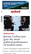 How spiked-online.com looks like on a mobile device such as an iPhone.