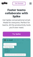 How spikenow.com looks like on a mobile device such as an iPhone.